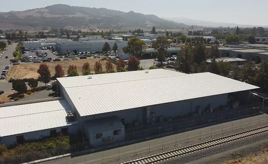 Silicone Rescue of a 54-Year-Old Metal Roof in Santa Rosa CA — completed roof coating project