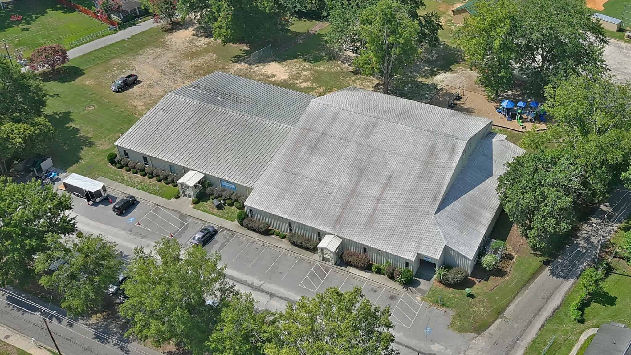 Before roof restoration