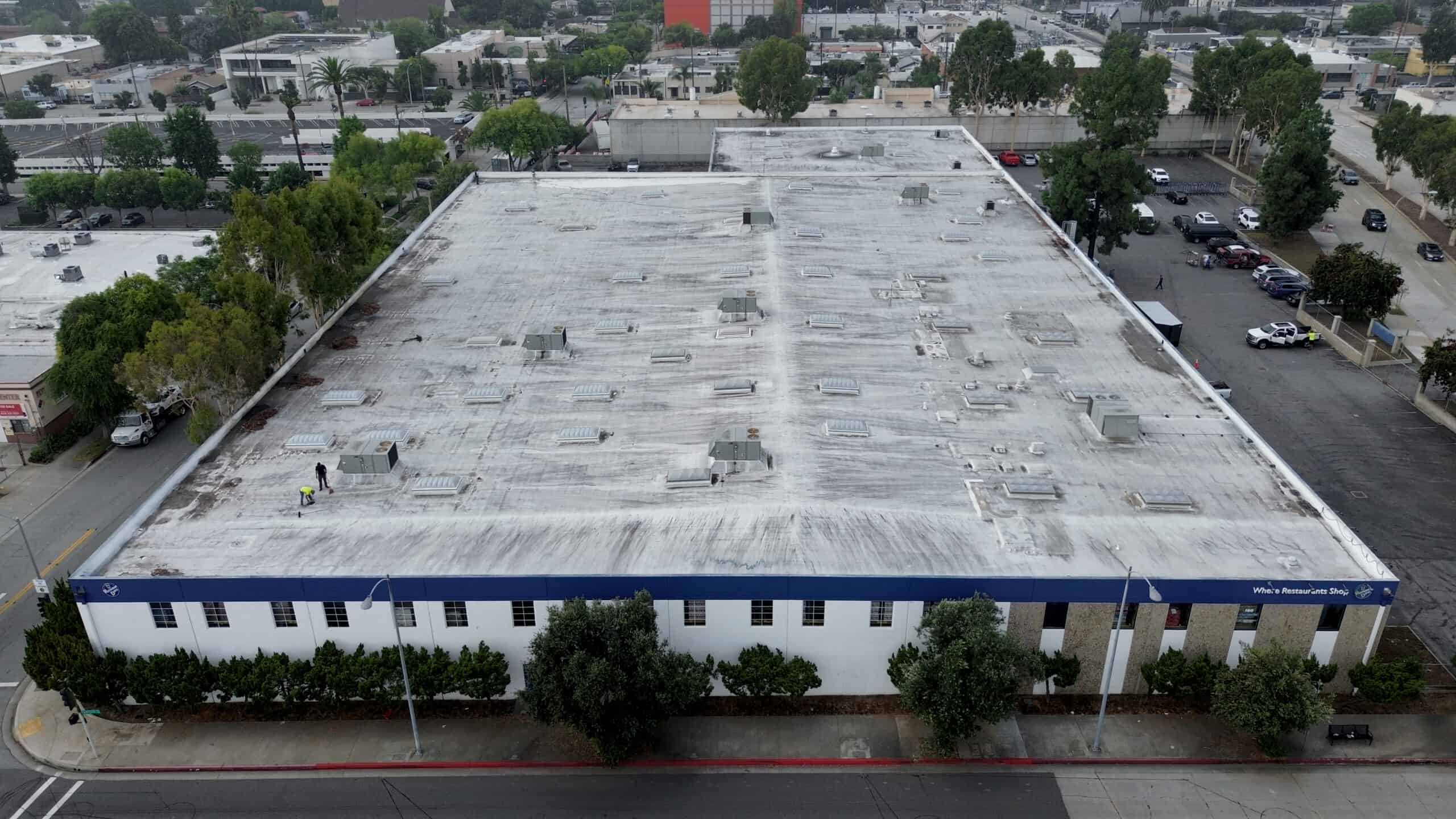 Before roof restoration